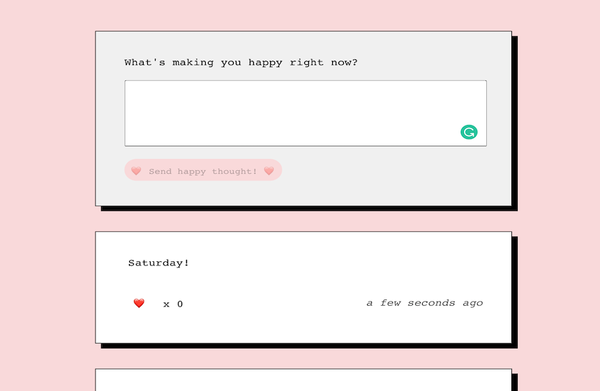 happy thoughts project preview